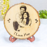 Personalised Wooden Slice - Best Gift Given from the Heart (Design 2)