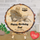 Personalised Round Wooden Slice - A Gift from the Heart (Design 8)