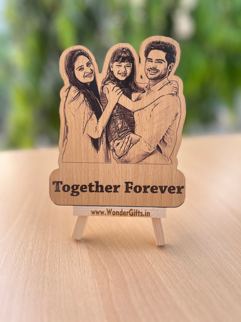 Wooden Caricatures - Photo Standy - Dispatched in 2 days